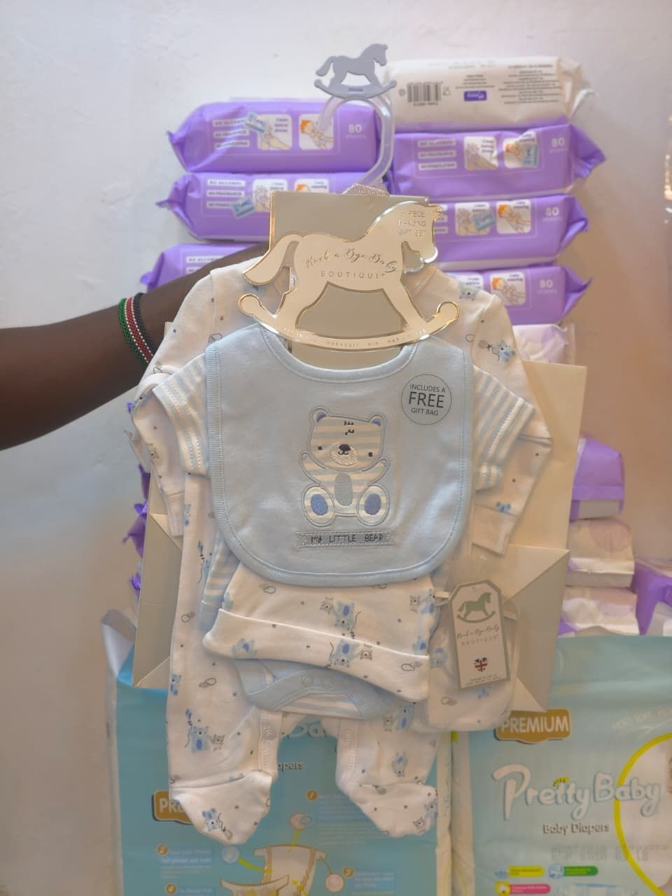 option 1, 5-Piece Layette Set (Onesie, Bib, Hat, Mitts, etc.).jpeg