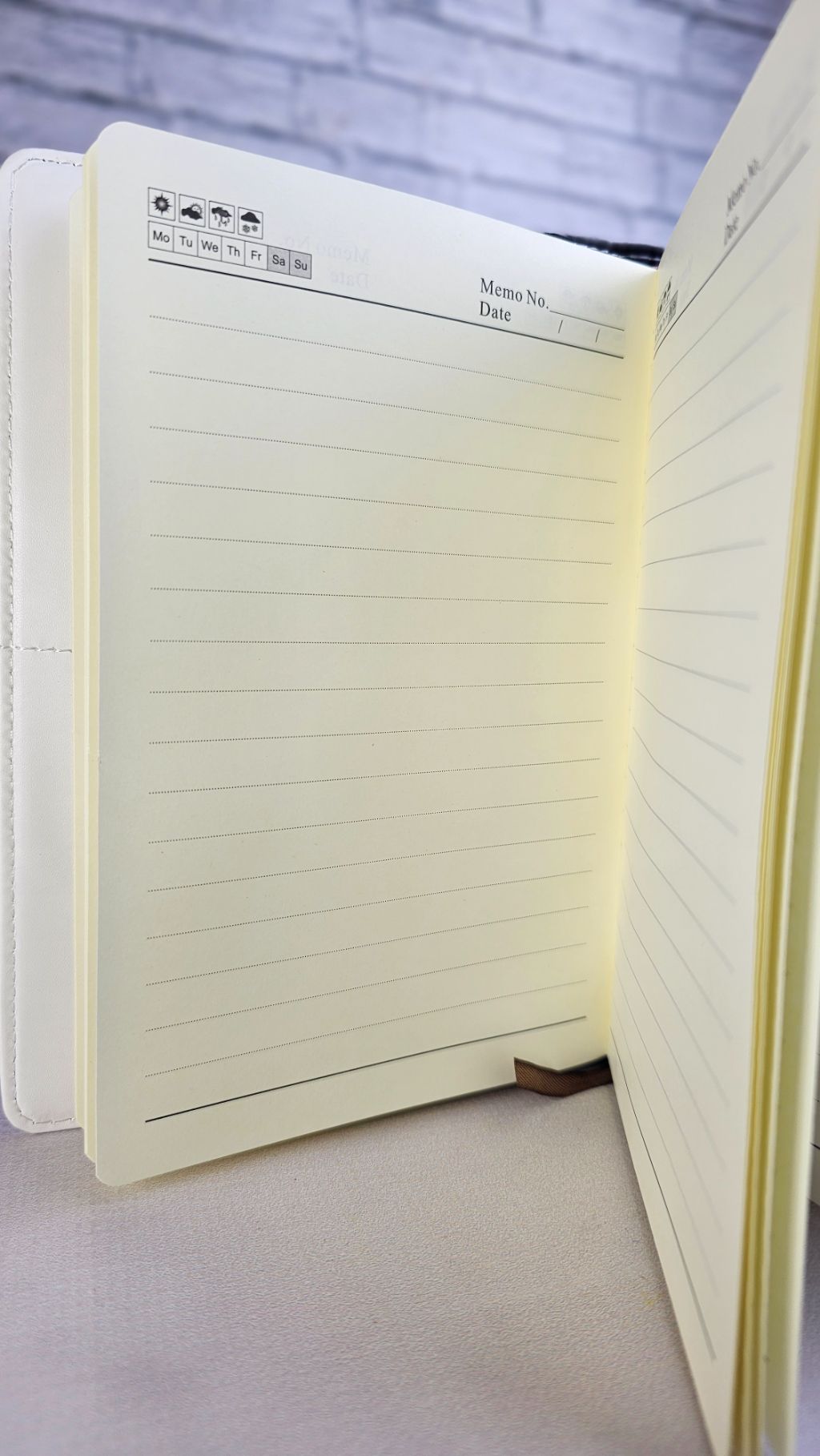 Purple checked password lock notebook ruled