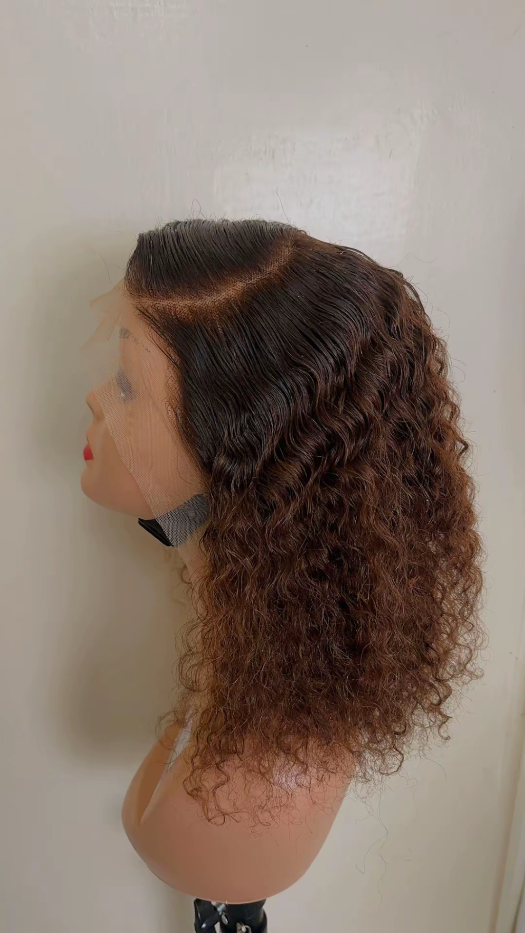 14 inches water curl wig
