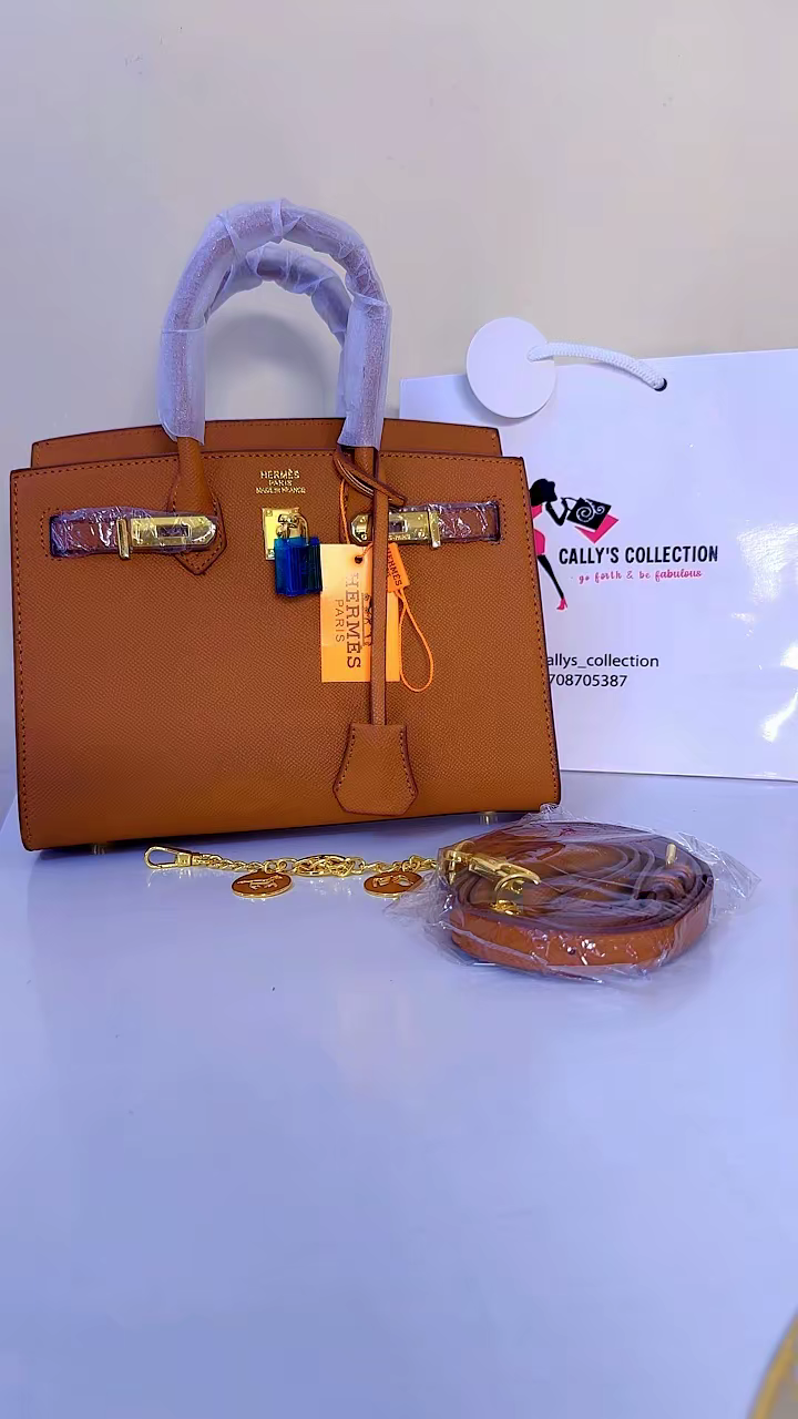 25cm brown birkin bag