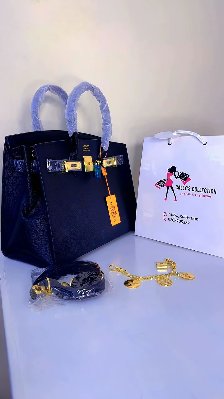 30cm Black Birkin bag