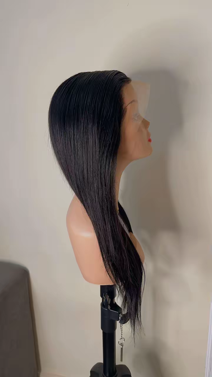 22 inches Straight human hair wig